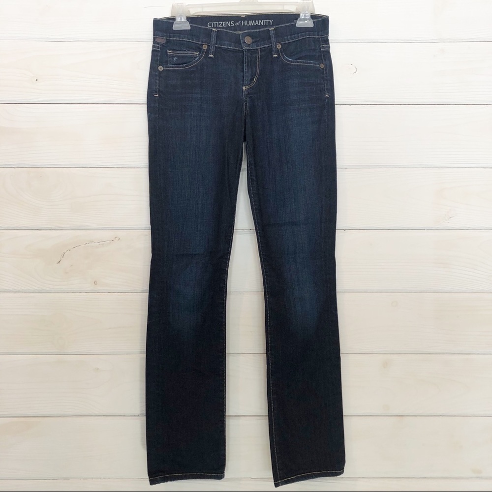 Citizens of Humanity Low Rise Straight Leg Denim Jeans